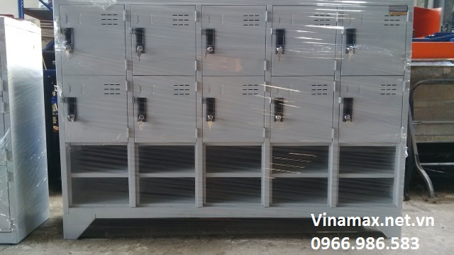 Tủ sắt 15 ngăn có khay để giày dép 2 07-TỦ 15 NGĂN CÓ KHAY ĐỂ GIÀY DÉP