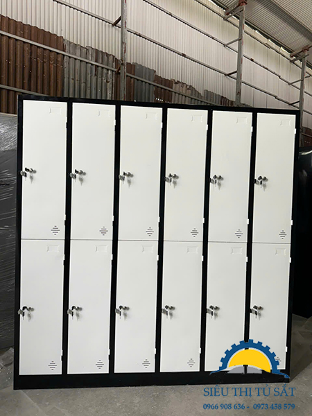 Tủ sắt quần áo 12 ngăn trắng đen nổi bật theo đơn đặt hàng 3 12 ngan qa dat 21 img 1