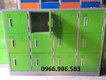 23-tủ – mầm – non – màu – xanh
