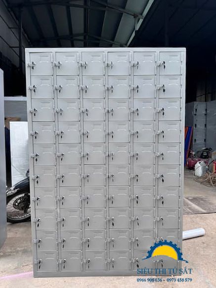 Tủ sắt locker 66 ngăn giá xưởng
