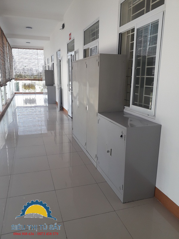 Phân phối tủ sắt locker tại trường tiểu học Lê Quý Đôn 2
