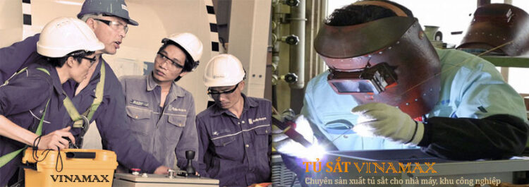 xưởng sản xuất tủ sắt Vinamax