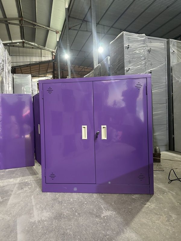 Tủ hồ sơ K2 cánh sắt thấp màu tím nổi bật, bắt mắt 3 tu ho so 2 ngan tim1 img