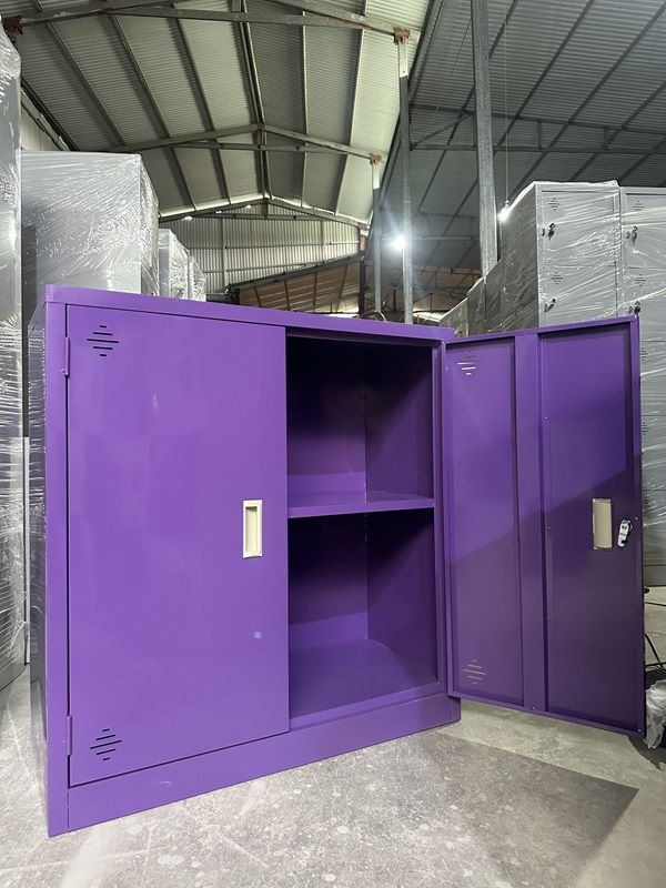 Tủ hồ sơ K2 cánh sắt thấp màu tím nổi bật, bắt mắt 2 tu ho so 2 ngan tim2 img