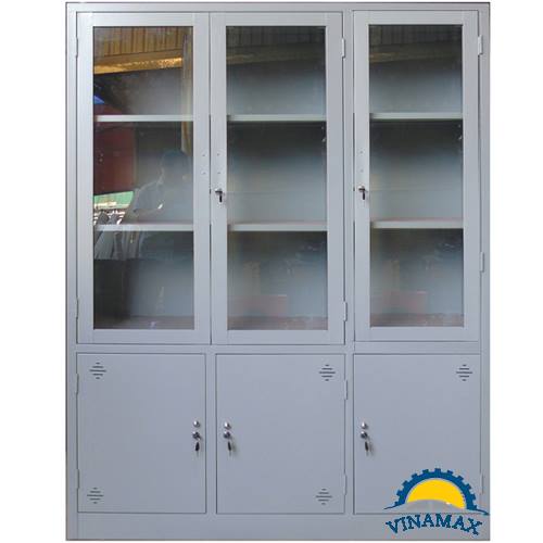 Tủ hồ sơ 3 buồng cánh kính 3 tu ho so 3 buong canh kinh img