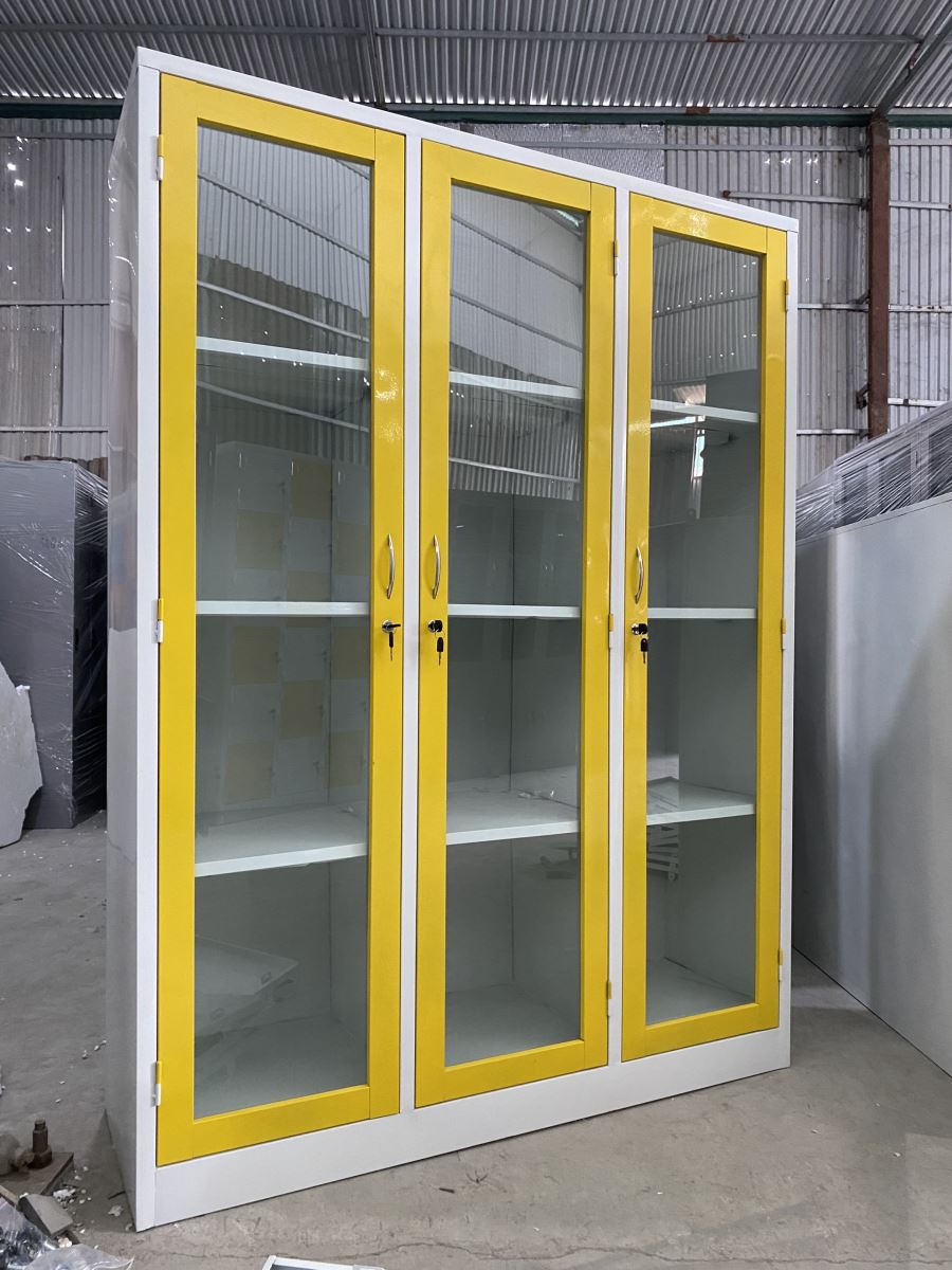 Bàn giao tủ hồ sơ 3 buồng cánh kính cho người dùng tại Hải Phòng 2 tu ho so 3 buong canh kinh1 img