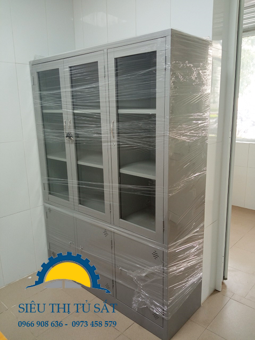 Cung cấp tủ hồ sơ 3 cánh kính cho khách hàng tại bệnh viện E 3 tu ho so 3 canh kinh21 img 1