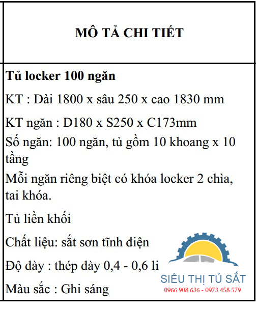 Tủ locker 100 ngăn chứa điện thoại cho công nhân 2