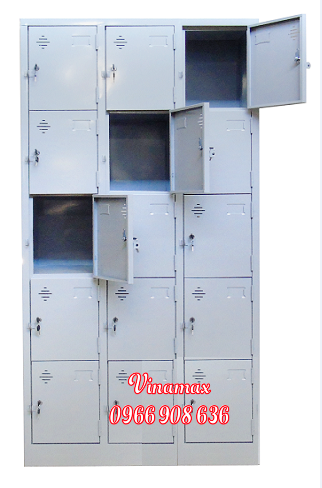 Tủ học sinh 15 ngăn 4 tủ locker 15 ngăn