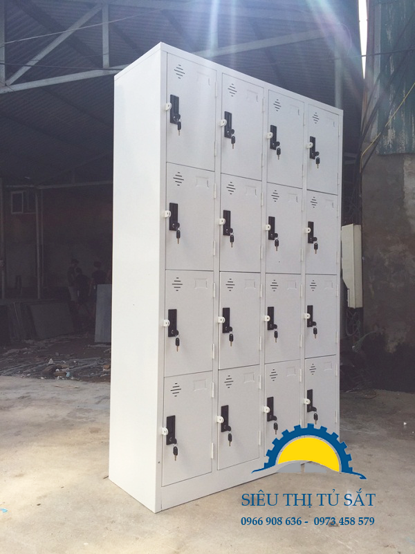 Nhận đơn hàng sản xuất tủ locker 16 ngăn theo yêu cầu 