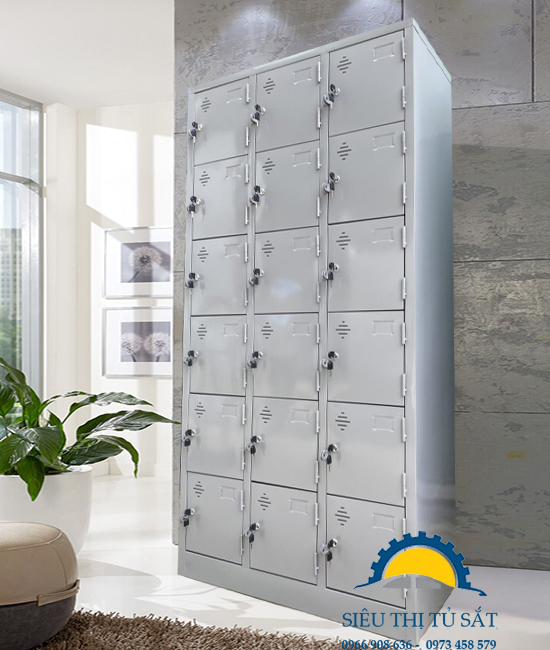 Tủ sắt locker 18 ngăn Vinamax