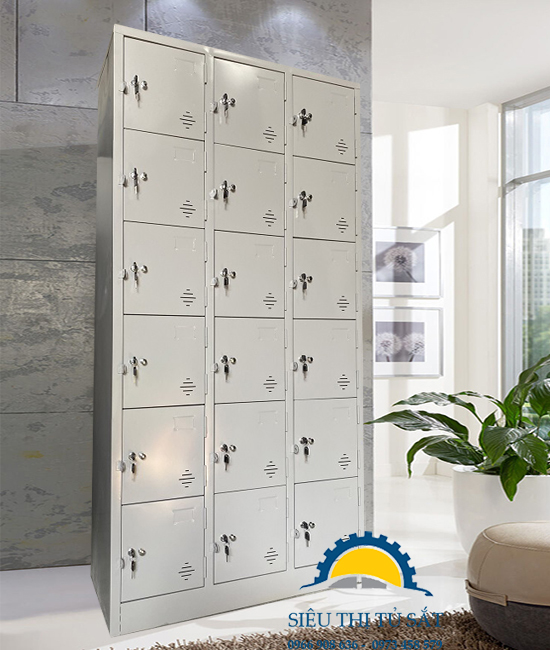Tủ sắt locker 18 ngăn giá tốt tại Vinamax