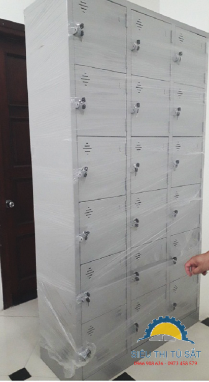 Tủ sắt 18 ngăn cho văn phòng công ty One tech