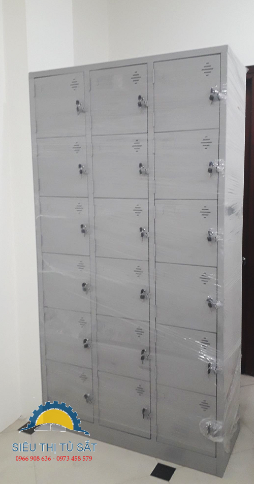 Tủ sắt 18 ngăn cho văn phòng công ty One tech 1