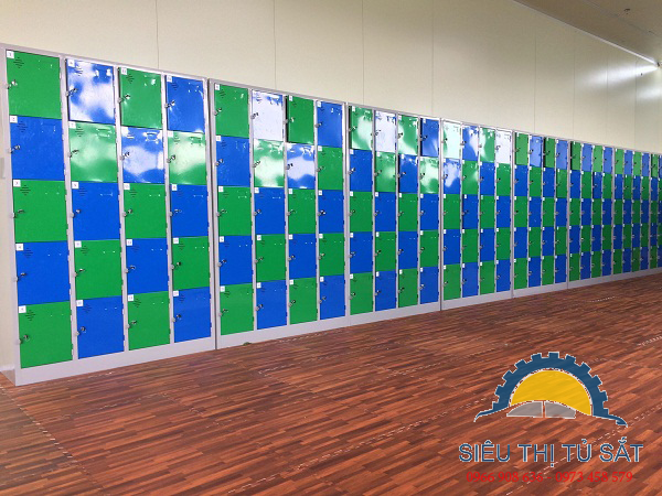 Sản xuất theo đơn đặt hàng tủ locker 20 ngăn tại kcn Quế Võ 3