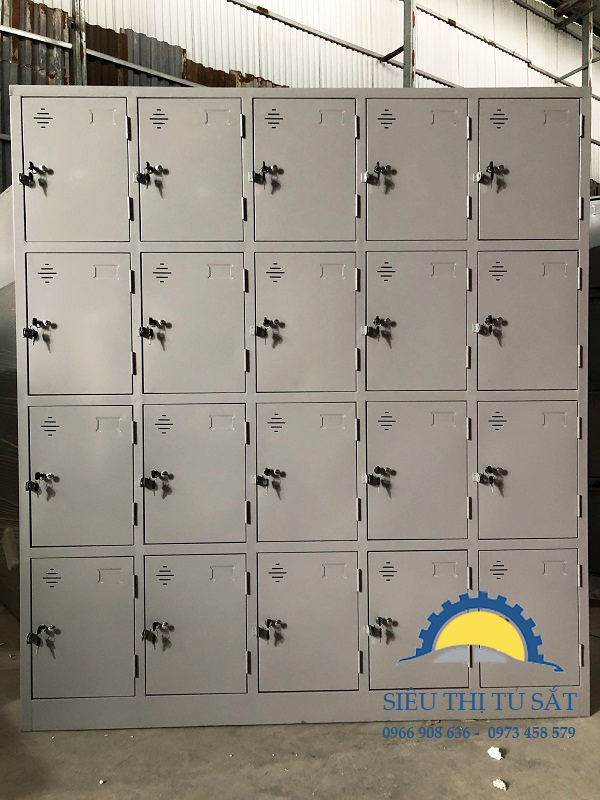 Tủ locker 20 ngăn theo yêu cầu tại công ty HKT tp. Bắc Ninh