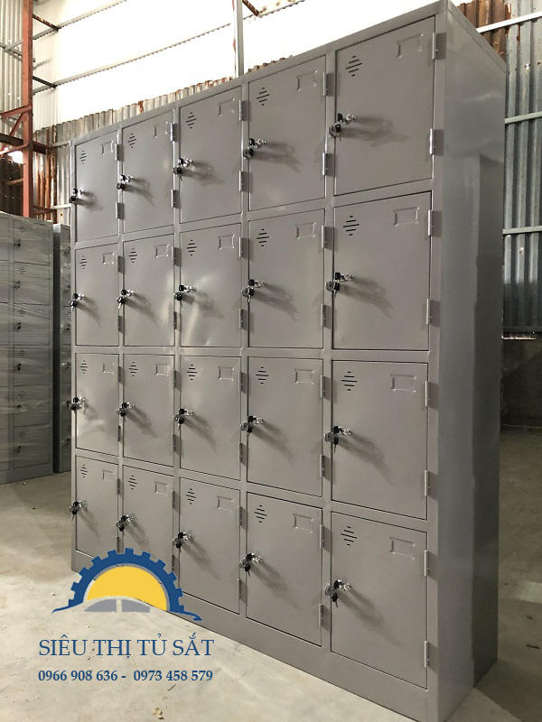 Tủ locker 20 ngăn theo yêu cầu tại công ty HKT tp. Bắc Ninh