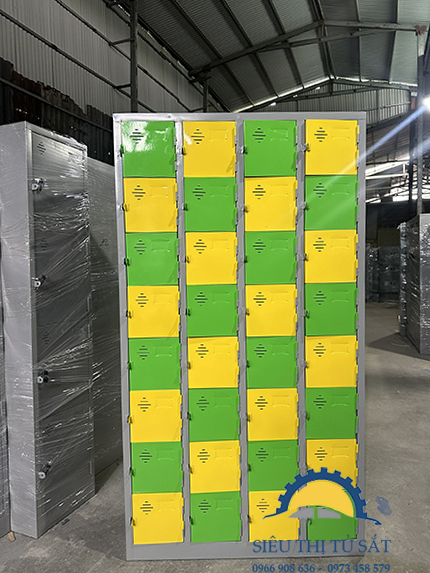 Tủ locker 24 ngăn vinamax bảo hành chính hãng