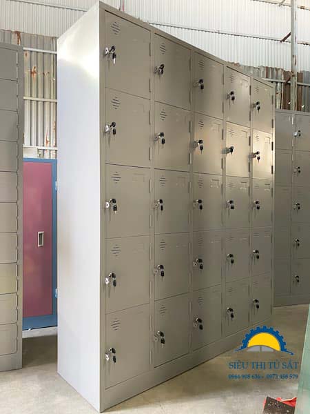 Lựa chọn tủ sắt locker cho công nhân giải pháp hiệu quả cho nhà máy 3 Tủ locker 25 ngăn tại KCN
