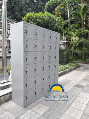 Tủ locker 30 ngăn giá rẻ bằng sắt sơn tĩnh điện tại Hà Nội