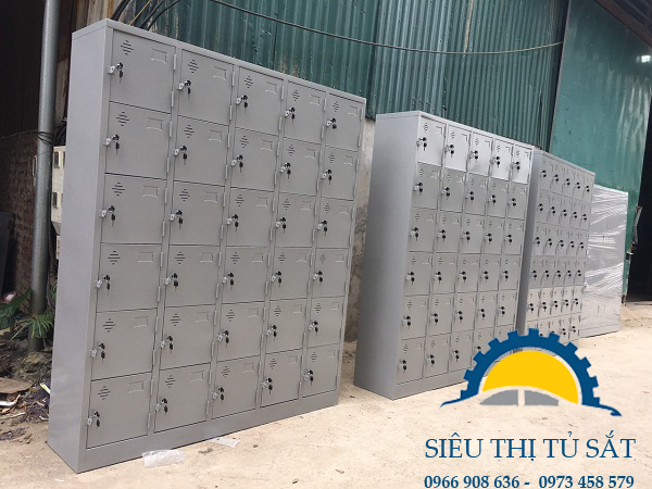Tủ locker 30 ngăn thêm khay phân phối tại Hưng Yên 4