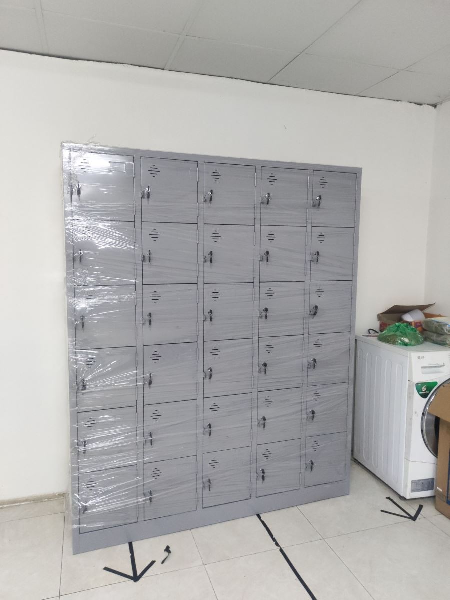 Tủ locker 30 ngăn sản xuất cho khách hàng tại Tây Sơn 2 tu locker 30 ngan13 img 1