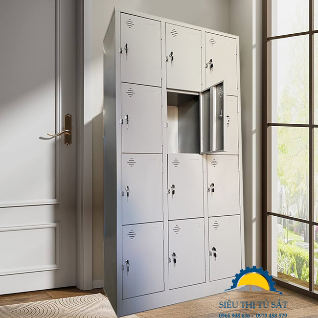 Tủ locker sắt 12 ngăn