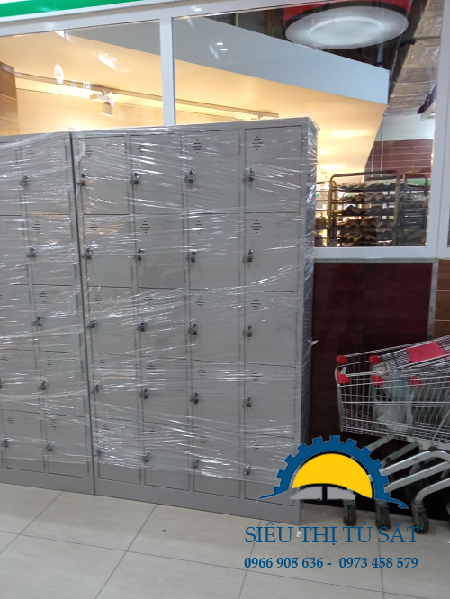 Hoàn thiện đơn hàng tủ locker 20 ngăn tại số 3 Lê Trọng Tấn, Hà Nội 2 tu locker sat 20 ngan1 img 3