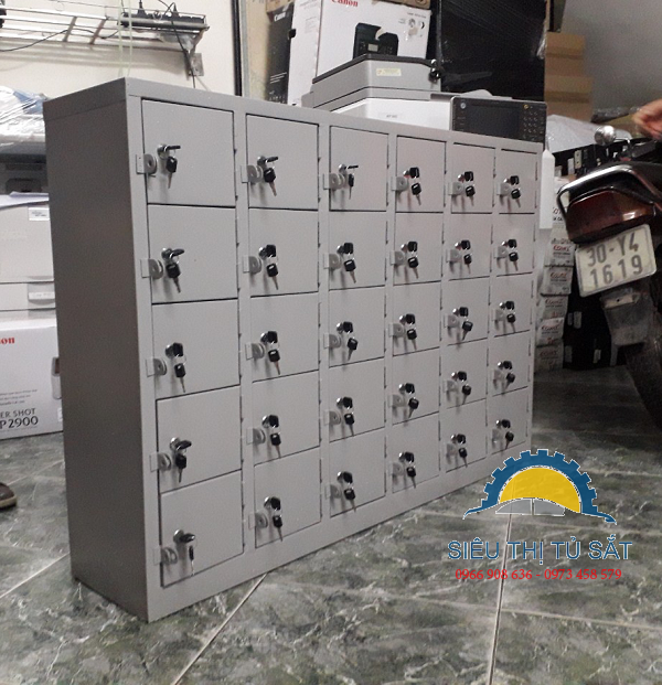 Nhận đơn hàng tủ locker 30 ngăn W1200 x D250 x H800 tại 121 Thái Hà
