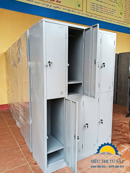 Tủ sắt quần áo 8 cánh