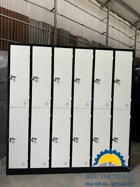 Tủ sắt 12 ngăn quần áo
