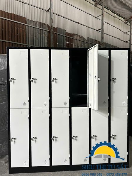 Tủ sắt 12 ngăn quần áo