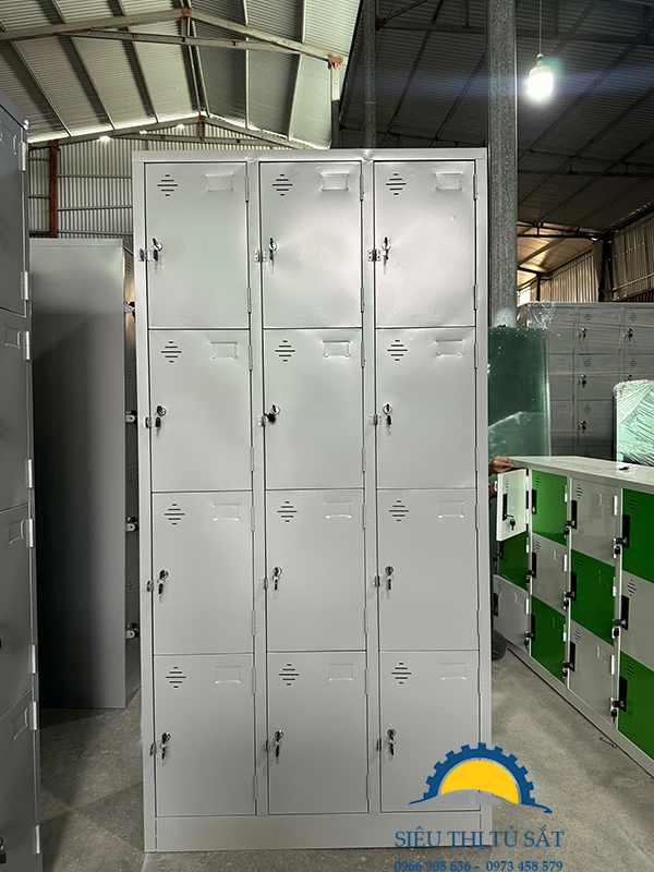 tủ sắt 12 ô để đồ cá nhân