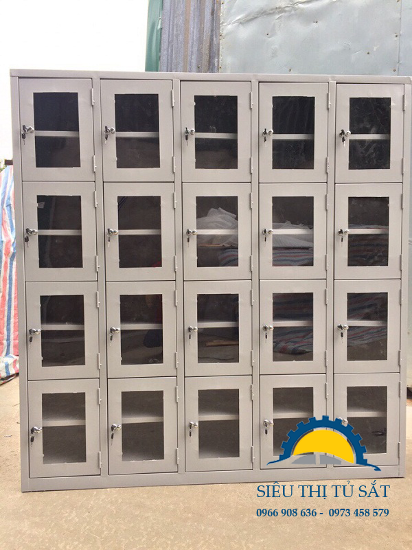 Tủ sắt 20 ngăn cánh mê ka