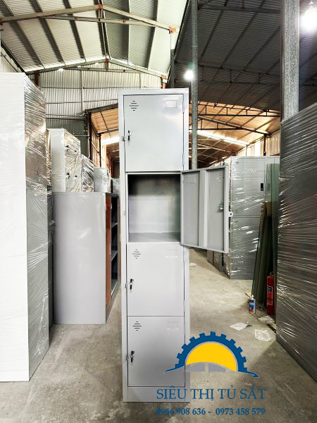 tủ sắt 4 ngăn 1 cột