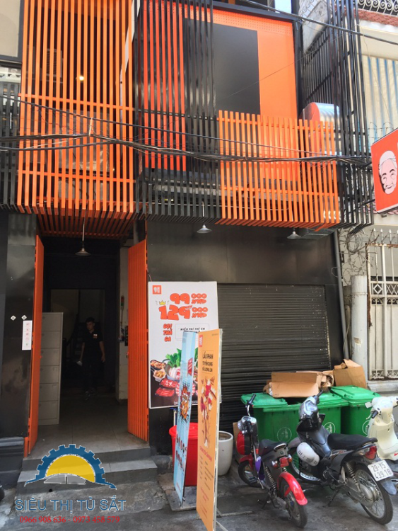 Cung cấp tủ locker 6 ngăn 1 cột tại số 3 ngõ 131 Thái Hà 1