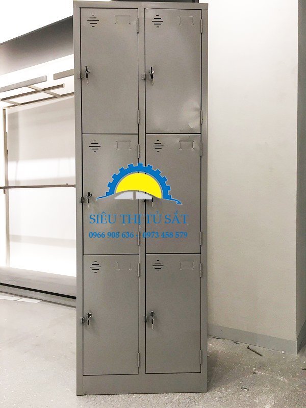 Phân phối tủ sắt locker 6 ngăn cho văn phòng tại Nguyên Trãi 2