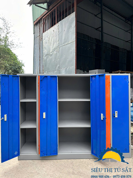 Tủ sắt chăn chiếu 6 cánh 