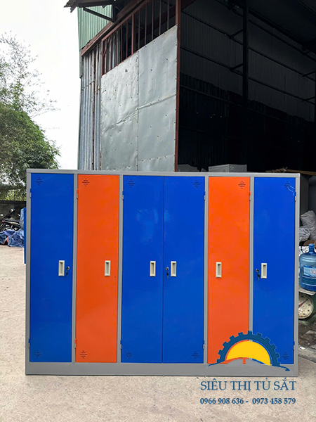 tủ sắt mầm non chăn chiếu 6 cánh