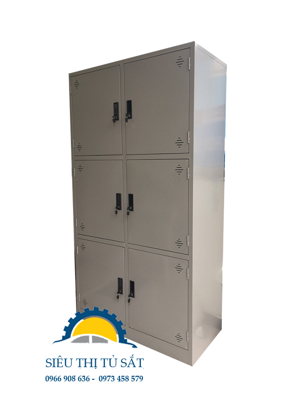 Tủ sắt để đồ 6 ngăn 2 Tủ sắt để đồ 6 ngăn