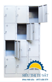 Tủ sắt để đồ nhân viên 12 ngăn