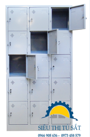 Tủ sắt để đồ nhân viên 15 ngăn