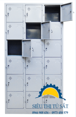 Tủ sắt để đồ nhân viên 18 ngăn