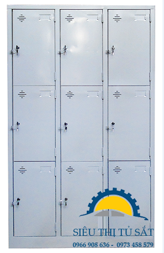 Tủ sắt để đồ nhân viên 9 ngăn