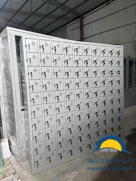 Tủ sắt locker 100 ngăn để điện thoại