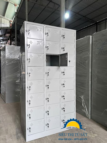 Tủ sắt 24 ngăn sản xuất theo yêu cầu khách hàng
