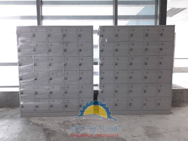 Bàn giao tủ sắt locker 30 ngăn tại tòa nhà Icon4