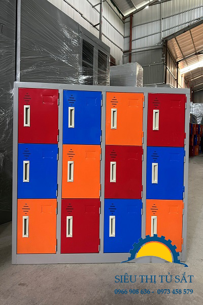 tủ sắt mầm non 12 ngăn