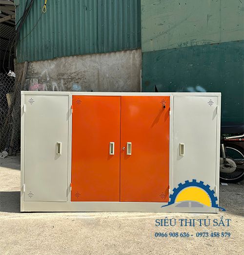 Tủ sắt mầm non chăn màn 4 cánh