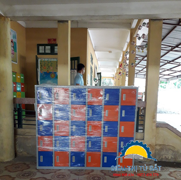 Tủ sắt mầm non tại trường mầm non An Bình, Lạc Thủy, Hòa Bình